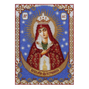Образ Пресвятої Богородиці Остробрамська Схема для вишивання бісером ікони VDV Т-0387