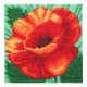 Красный мак Схема для вышивания бисером ВДВ Т-0350 фото