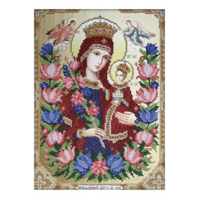 Ікона Божої Матері Нев'янучий колір Схема для вишивання бісером ікони VDV Т-0344