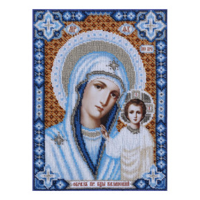 Образ Пресвятой Богородицы Казанская Схема для вышивания бисером иконы VDV Т-0457