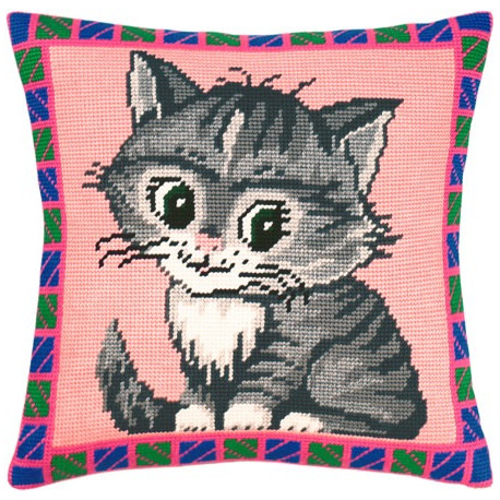Набор для вышивки подушки Чарівниця V-36 Котёнок фото