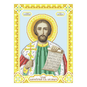 Святой Александр Схема для вышивания бисером иконы ВДВ Т-0524