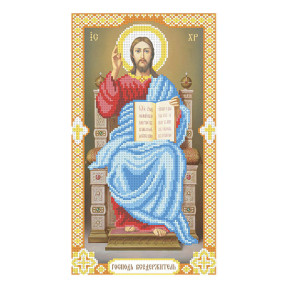Ісус на престолі Схема для вишивання бісером ікони VDV Т-0514