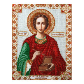 Святой Великомученик Пантелеймон Схема для вышивания бисером иконы VDV Т-0510