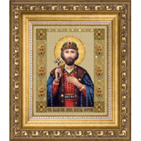 Набір для виготовлення картини зі стразами Чарівна Мить КС-077 Ікона святого благовірного великого князя Георгія (Юрія)