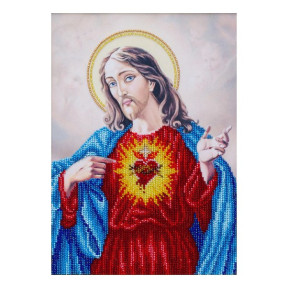 Священне серце Ісуса Схема для вишивання бісером ВДВ Т-1098 фото