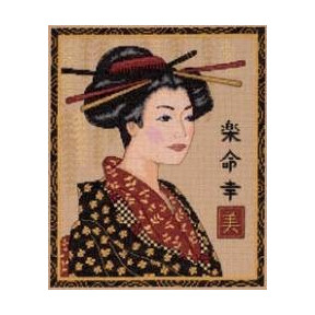 Набор для вышивания Dimensions 35238 Classic Geisha фото