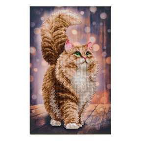 Мечтательный кот Схема для вышивания бисером ВДВ Т-1342 фото