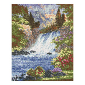 Горный водопад Набор для вышивания крестом ВДВ М-0029 фото