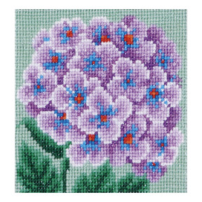 Фиолетовая гортензия Набор для вышивания крестом ВДВ М-0087 фото