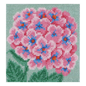 Розовая гортензия Набор для вышивания крестом ВДВ М-0089 фото
