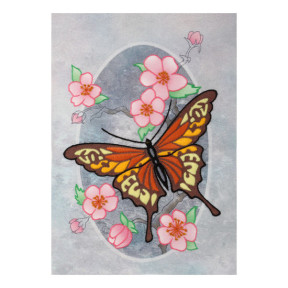 Бабочка монарх Набор для вышивания крестом VDV М-0823