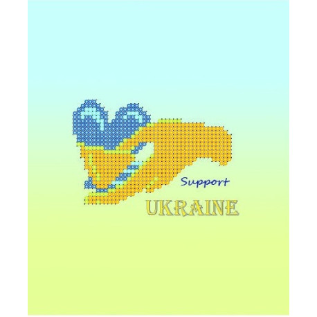 Support Ukraine Схема для вышивки бисером Alisena B-1157a