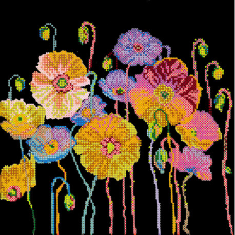 Яркие краски Схема для вышивания бисером на натуральном художественном холсте Абрис Арт AC-340