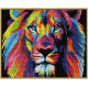 Радужный лев DА 189 Набор для вышивания крестиком с печатью на ткани 14ст.