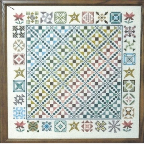 Схема для вышивки крестиком Rose Garder Cottages Linda Myers