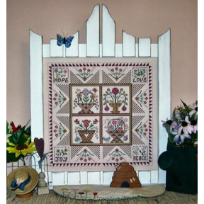 Схема для вышивки крестиком My Heart's Garden Linda Myers