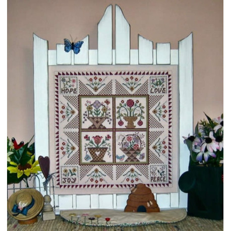 Схема для вышивки крестиком My Heart's Garden Linda Myers фото