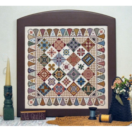 Схема для вышивки крестиком Quilt Sampler XIV - Jane's Quilt Garden Linda Myers