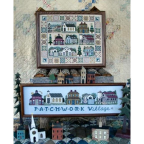 Схема для вышивки крестиком Patchwork Village Linda Myers