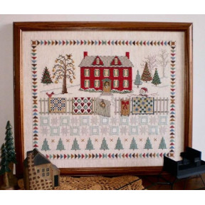 Схема для вышивки крестиком Home For Christmas Linda Myers
