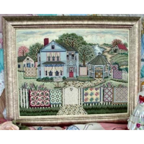 Схема для вышивки крестиком Victorian Quilt Show Linda Myers