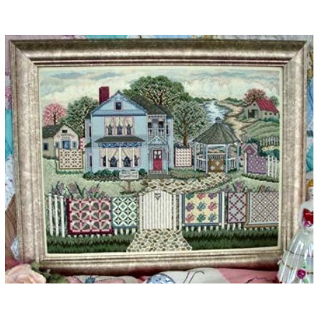 Схема для вышивки крестиком Victorian Quilt Show Linda Myers