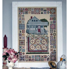Схема для вышивки крестиком Cottage Quilts Linda Myers