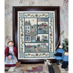 Схема для вышивки крестиком Amish Country Life Linda Myers