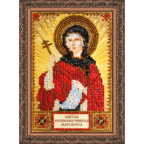 Святая Маргарита Набор для вышивки бисером иконы Абрис Арт