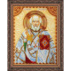 Святий Миколай Набір для вишивання бісером ікони Абріс Арт