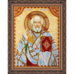 Святий Миколай Набір для вишивання бісером ікони Абріс Арт AA-047