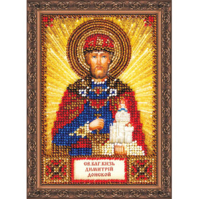 Святой Дмитрий Набор для вышивки бисером иконы Абрис Арт AAM-001