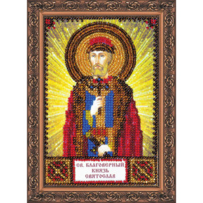 Святой Святослав Набор для вышивки бисером иконы Абрис Арт AAM-135