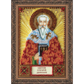 Святий Григорій Набір для вишивання бісером ікони Абріс Арт
