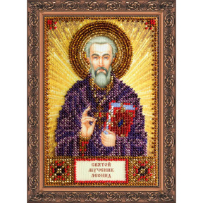 Святой Леонид Набор для вышивки бисером иконы Абрис Арт AAM-071