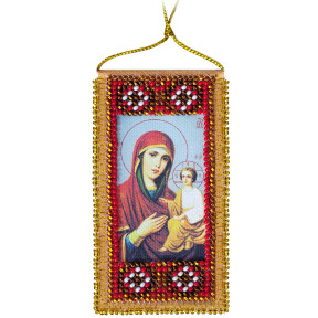 Молитва к Божией матери о детях Набор-оберег для вышивки бисером на натуральном художественном холсте Абрис Арт ABO-003