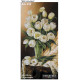 Білі тюльпани Схема для вишивання бісером ТМ КОЛЬОРОВА А3+ 012