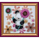 Мишка и цветочки Набор для вышивки бисером «Магнит» Абрис Арт AMA-127