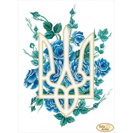 Герб у квітах Схема для вишивання хрестиком Tela Artis ТА-508