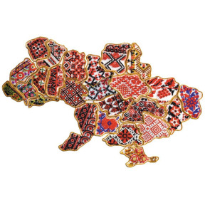 Магнит. Карта Украины Набор для вышивки бисером Абрис Арт