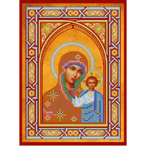 Казанская Икона Богородицы Схема для вышивки бисером иконы