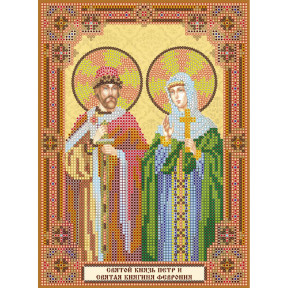 Святой князь Петр и святая княгиня Феврония Схема для вышивки