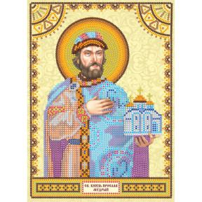 Святой Ярослав Схема для вышивки бисером иконы Абрис Арт