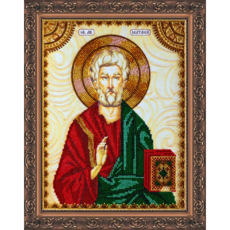 Святий Матвій (Матвей) Схема для вишивки бісером ікони Абріс