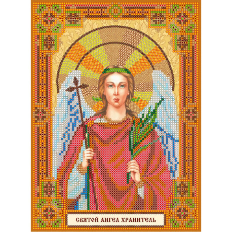 Святий Ангел Зберігач Схема для вишивки бісером ікони Абріс Арт