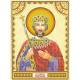 Святой Константин Схема для вышивки бисером иконы Абрис Арт