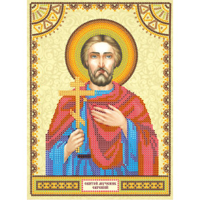 Святой Евгений Схема для вышивки бисером иконы Абрис Арт