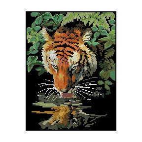 Набор для вышивки крестом Dimensions 06961 Tiger Reflection