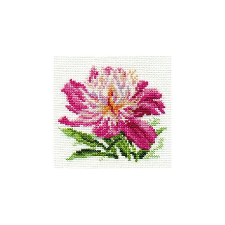 Набір для вишивки хрестиком Аліса 0-119 Рожевий півонія фото